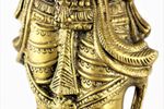 Groot Bronzen Beeld Olielamp Hindoe Godin Lakshmi 61Cm