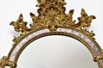 Vintage Deknudt Belgium Design Spiegel Barok Gouden Kuifspiegel 118Cm