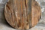 Antieke Houten Wijzerplaat Van Grote Klok , 65 Cm