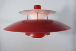 Rode Hanglamp Ph5 Van Louis Poulsen Designed By Poul Henningsen