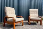 Teak Design Easy Chair Vintage Fauteuil .