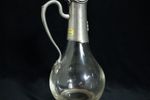 Grote Decanteerkaraf In Glas En Tin Met Scharnier Deksel (1950-70)