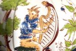 Extra Grote Aardewerk Kan Met Drakentuit – 'Decor Vieux Moustier Harpspeler''