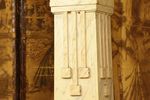 Antieke Beschilderde Art-Deco Pedestal Zuil