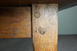 Oogstrelende Zeer Lange Antieke Belgische Eettafel