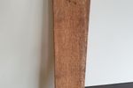 Hout Paneel Met Vrouw Figuur En Blaadjes
