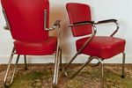 Hippe Rode Buisframe Fauteuil, 1960'S (2)