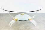 Design Coffeetable By Curvasa Muebles Lucite And Glass 1980’S