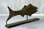 Antieke Koperen Vis Antique Copper Fish Antiek Koper