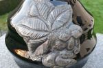 Doyen - Verrerie Doyen - Vase Art Déco - Verre Hyalite - Dessus Étain