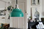 Vintage Italiaans Design Glas Pullout Hanglamp, Blauw/Groen