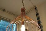 Rose Gouden Hanglamp Van Staal