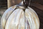 Prachtige Tiffany Glas In Lood Hanglamp Vintage