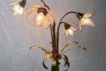 Vintage Capiz Shell Flower Vloerlamp / Staanlamp