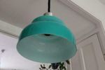 Vintage Italiaans Design Glas Pullout Hanglamp, Blauw/Groen