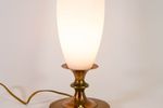Midcentury Table Lamp | Philips | Copper And Teak | Frosted Glass | Vintage 50'S