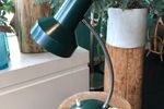 Vintage Donkergroene Bureaulamp