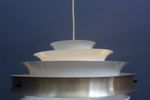 Metal Pendant Lamp Veb 1960S Danish Style