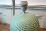 Vintage Pastel Groene (Mint) Tafel Lamp Geproduceerd Door (Massive) Van Gedraaid Keramiek