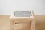 Pink And Grey Fossil Stone Coffee Table