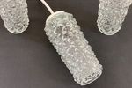 3 Vintage Glazen Hanglampen - Cascade