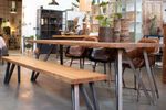 Curvy Eiken Tafel | Smoked Oak