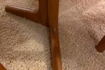 Niels Koefoed Teakhout Eettafel + 4 Stoelen Deens Design Vintage