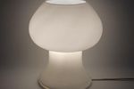 Vintage Mushroom Lampje Lamp Bedlampje Wit Opaalglas