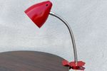 Vintage Rode Hala Zeist Klem Spotlamp / Tafellamp / Bureaulamp / Lamp