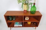 Vintage Deense Vakkenkast | Open Kast Teak Fineer Wandkastje