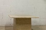 Vintage Vierkante Travertin Coffee Table / Salontafel