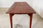 Franse Antieke Eettafel Rustieke Landelijke Ossenbloed Rood