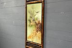 Beschilderd Glazen Paneel In Bamboe Frame Iii