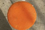 Vintage Kruk Metaal Oranje