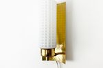 Messing Wandlamp / Brass Wall Lamp - Set 2