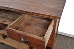 Antieke Franse Houten Balie | Apotheek Toonbank | Apothekerskast