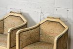 Vintage Armchair / Stoel Met Leuning Met Art Deco Accent