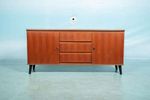 Vintage Sideboard Walnoot, Gerenoveerd Jaren 60 Dressoir