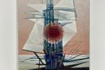Abstract Schilderij, Acryl Op Doek, Ph. De Kerckhove