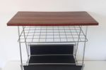 60'S Lectuurtafel Vintage Krantenbak Lectuurmand