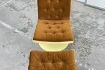 Space Age Hungarian Lounge Chair With Ottoman 1970