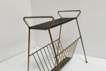 Vintage Side Table And Magazine Rack, Pilastro Style | Kerst