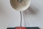 Vintage Knalrode Metalen Bureaulamp | Jaren ‘60 - Gooseneck
