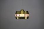 Great Looking Retro Pendant Lamp In Messing And Glass *** Mid Century *** Sandinavian Design Ligh