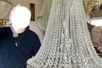 Prachtige Enorm Grote Kristallen Zakkroonluchter