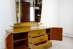 Vintage Kaptafel Met Drieluikspiegel