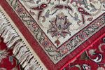 Handgeknoopt Vloerkleed Rood Wit Bloemen 170X240Cm - Perzisch Tapijt