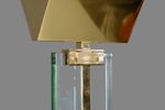 Italiaanse Design Vloerlamp Messing & Glas