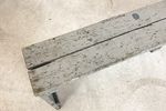 Grijs Geverfde Houten Bank Primitief