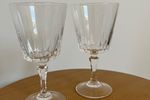 Twee Kristallen Wijnglazen Borrelglazen Cristal D’Arques
